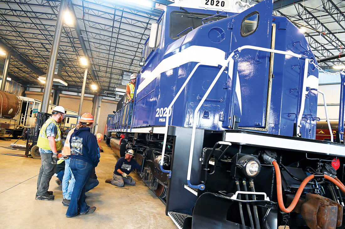 Handson training Penn State move to Railroaders Memorial